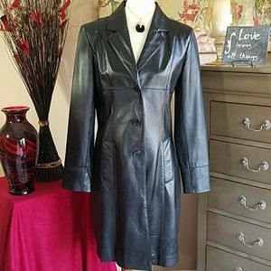 💗 WILSON'S Fitted Leather Coat💗